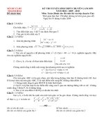 ĐỀ THI VÀO 10 CÓ Đ.A ( THANH HÓA )