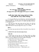 Luật Thi đua, Khen thuong (Sửa đổi năm 2005)