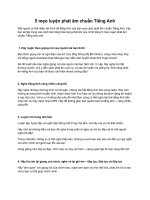 5 mẹo luyện phát âm chuẩn tiếng anh