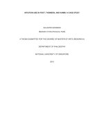 INTUITION USE IN FOOT, THOMSON, AND KAMM a CASE STUDY