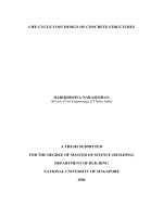 Life cycle cost design of concrete structures