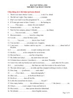 Bài tập Tiếng Anh thì hiện tại hoàn thành