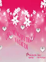 Trinh bay va trang tri ban an.