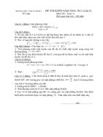 de+dap an thi khoi mon toan 11 lan 2