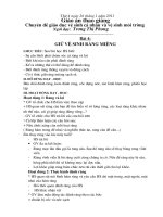 giao an thao giảng: Khả năng kì diệu của lá cây