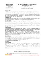 Đề thi chọn học sinh giỏi môn Hóa học lớp 9 huyện Vĩnh Tường, tỉnh Vĩnh Phúc năm 2013 - 2014