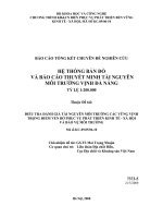 Hệ thống bản đồ và báo cáo thyết minh tài nguyên môi trường vịnh đà nẵng tỷ lệ 1 200000