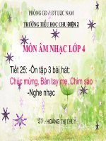 Ôn tập 3 bài hát