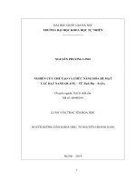 Nghiên cứu chế tạo và chức năng hóa bề mặt các hạt nano quang – từ ZnSMn fe3o4 