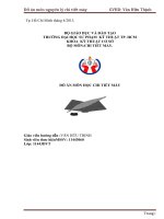 Bản thuyết minh đồ án môn học chi tiết máy thiết kế hệ dẫn động cơ khí