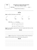 Đề thi HSG lớp 1 môn Toán