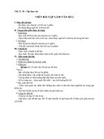 VIẾT BÀI TẬP LÀM VĂN SỐ 2