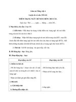 Giáo án tiếng việt 4 tuần 31 bài luyện từ và câu   thêm trạng ngữ chỉ nơi chốn cho câu 