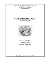 ban tu nhan xet, xep loai .....