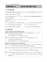 ÔN THI TN   HÀM SỐ BẠC HAI