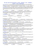 bài tập ancol phenol đề thi ĐH