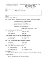 Đề thi khảo sát chất lượng đầu năm lớp 9 môn Ngữ văn năm 2013 - 2014 trường THCS Vĩnh Tuy, Hà Giang