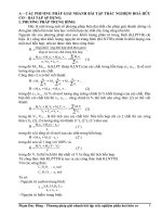 CÁC PP GIAI NHANH BTHH   PHẦN HỮU CƠ