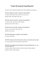 13 quy tắc trọng âm trong tiếng anh