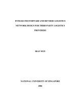 Integrated forward and reverse logistics network design for third party logistics providers
