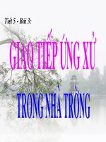 TLVM: giao tiếp ứng xử trong nhà trường