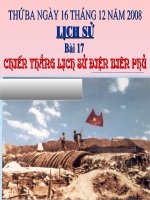 Lịch sử: Chiến thắng Điện Biên phủ ( toàn 5)