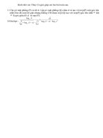 Kính nhờ các Thày Cô giải giúp em