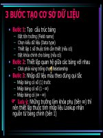 Tạo cơ sở dữ liệu trong Access