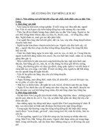 Đề cương ôn tập cuối học kỳ