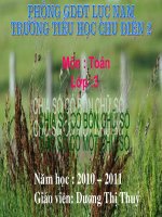 Chia so co 4 CS cho so co 1 CS   Thuy