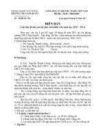 biên bản xếp loại cbgv