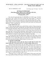 KẾ HOẠCH PHỐI HỢP (Hành động phòng, chống ma tuý trong thanh, thiếu niên)