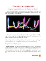 Công thức của May Mắn