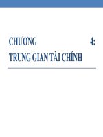 Tài chính tiền tệ chương 4 trung gian tài chính 