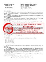 ĐỀ &ĐÁP ÁN THI HSG HÓA 9 PHÙ MỸ BÌNH ĐỊNH