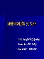 Hội chứng nhiễm khuẩn ở trẻ sơ sinh