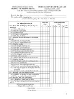 Mẫu chuẩn nghề nghiệp dành cho giáo viên