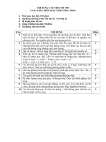 NỘI DUNG CẤU TRÚC ĐỀ THI GIẢI TOÁN TRÊN MÁY TÍNH VÒNG TỈNH