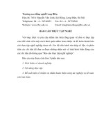 Báo cáo thực tập nghề nghiệp công ty bao bì 277 