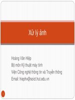 xử lý ảnh chương 3 cải thiện và phục hồi ảnh cải thiện ảnh, hoàng văn hiệp