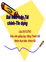 Tín dụng, ngân hàng và lưu thông tiền tệ trong thời kỳ quá độ lên chủ nghĩa xã hội ở việt nam 