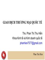 Giao dịch thương mại quốc tế chương 1 các phương thức giao dịch trên thị trường thế giới 