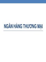 Tài chính tiền tệ chương 5 ngân hàng thương mại 