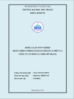 Hoàn thiện chính sách sản phẩm cà phê của công ty cổ phần cà phê mê trang