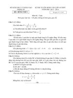 Đề thi tuyển sinh vào lớp 10 môn Toán năm học 2015-2016 Sở GD-ĐT Nghệ An