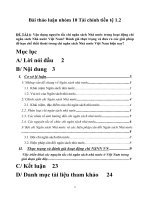 Vận dụng nguyên tắc chi ngân sách nhà nước trong hoạt động chi ngân sách nhà nước việt nam đánh giá thực trạng và đưa ra các giải pháp để hạn chế thất thoát trong chi ngân sách nhà nước việt 