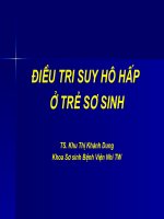 Suy hô hấp ở trẻ sơ sinh