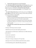 Câu hỏi trả lời đề cương ôn thi môn Quản lý tài nguyên môi trường đất trường ĐH công nghiệp Tp.hcm