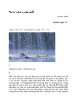 Nước như nước mắt Nguyễn Ngọc Tư