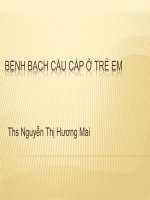 Bài Giảng Bạch Cầu Cấp ở trẻ em